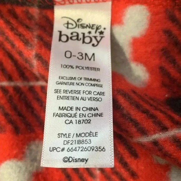 Disney, NWOT soft  fleece sleeper Size 0-3 months - Picture 5 of 6
